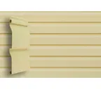 Виниловый сайдинг двухслойный Grand Line Корабельная доска Слим Ваниль 3.00
