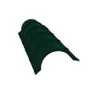 Планка конька полукруглого 0,45 Drap RAL 6005 зеленый мох
