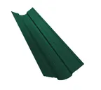 Планка ендовы верхней фигурной 150x150 0,5 Satin с пленкой RAL 6005 зеленый мох