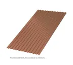 Профлист Металл Профиль МП18 0.5 PURMAN® Argillite, Медный металлик A