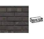 Кирпич клинкерный Muhr 05 KS Eisenschmelz Schwarzbraun Kohle Spezial готик, 250х120х65 мм