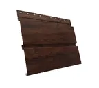 Металлический софит Квадро брус без перфорации 0,45 Print Elite Cherry Wood