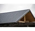 Металлочерепица Grand Line Kvinta plus 0,45 Drap RAL 7024 Мокрый асфальт