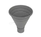 Воронка водосборная МЕТАЛЛ ПРОФИЛЬ Foramina Freeze D100/300 Grey