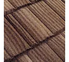 Композитная черепица Метротайл (Metrotile) серия MetroShake II, цвет цедар-браун, 1330х410 мм