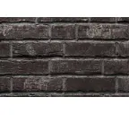 Клинкерная плитка Stroeher Steinlinge 376 platinschwarz рельефная NF14, 240х71х14 мм