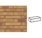 Кирпич клинкерный Muhr 06K Hellbraun-bunt Kohle рустик, 240х90х40 мм