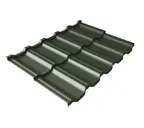Металлочерепица Grand Line Kvinta Uno 0,5 GreenCoat Pural Matt BT RR 11 Хромовая зелень