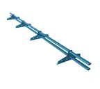 Снегозадержатель Стандарт Т4 d 40х20 RAL 5005 (3м)