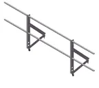 Ограждение кровельное Optima 0,65х2м RAL 6005