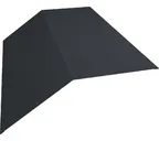 Планка конька плоского 145х145 0,5 Satin с пленкой RAL 7016 антрацитово-серый