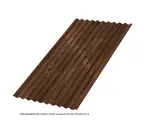 Профлист Металл Профиль C21 0.5 ECOSTEEL® Мореный дуб A