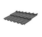Модульная металлочерепица Aquasystem Стокгольм 0,5 мм GreenCoat Pural Matt BT RR 23 MATT (серый)