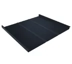 Фальцевая кровля Фальц двойной стоячий Line Grand Line 0,5 Satin RAL 7024 Мокрый Асфальт