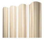 Штакетник Круглый фигурный Grand Line 0,45 Drap RAL1015 Светлая Слоновая Кость