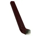 Труба прямоугольная с коленом Vortex 1м RAL 8017