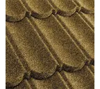 Композитная черепица Метротайл (Metrotile) серия MetroBond, цвет желтый, 1330х410 мм