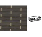Кирпич клинкерный Muhr 05 Eisenschmelz Schwarzbraun готик, 290х90х40 мм