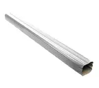 Труба прямоугольная Vortex 1м RAL 9003
