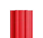 Штакетник Металл Профиль TRAPEZE-T 0,5 NormanMP RAL3020 Красный насыщенный