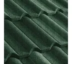 Композитная черепица Метротайл (Metrotile) серия Gallo, цвет зеленый, 1315х418 мм