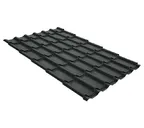 Металлочерепица Grand Line Classic 0,5 GreenСoat Pural BT RR 23 Мокрый асфальт