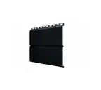 Металлический сайдинг Grand Line ЭкоБрус 0.5 мм Satin RAL 9005 черный