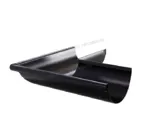 Угол желоба наружный МЕТАЛЛ ПРОФИЛЬ PURMAN BLACK EDITION D125 Ral 9005