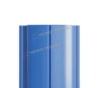 Штакетник Металл Профиль ELLIPSE-T 0,45 Полиэстер RAL5005 Синий насыщенный