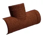 T-образный конек 205 Gerard полукруглый, пластик, 515 мм, chestnut (121)
