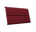 Металлический сайдинг Grand Line ЭкоБрус 3D 0.5 мм Satin Matt RAL 3005 красное вино