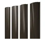Штакетник Полукруглый Slim Grand Line 0,45 Drap RR 32 Темно-Коричневый