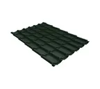 Металлочерепица Grand Line Classic 0,5 GreenСoat Pural BT RR 11 Хромовая зелень