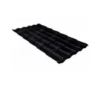 Металлочерепица Grand Line Kredo 0,45 Drap RAL 9005 Черный
