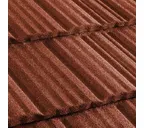 Композитная черепица Метротайл (Metrotile) серия MetroShake II, цвет терракот, 1330х410 мм