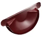 Заглушка торцевая универсальная 125 мм RAL 3011 коричнево-красный