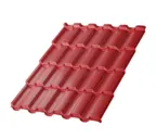 Металлочерепица Металл-Профиль Монтекристо-M 0,45 VikingMP® RAL 3011 Коричнево-красный