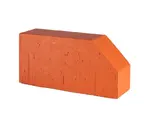 Печной кирпич фигурный полнотелый Lode Janka F6 гладкий, 250х120х65 мм