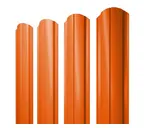 Штакетник Полукруглый Slim фигурный Grand Line 0,45 Полиэстер RAL2004 Оранжевый