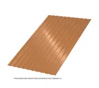 Профлист Металл Профиль C8 0.5 AGNETA® двусторонний Copper/Copper, Медный/Медный A