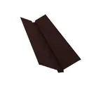 Планка ендовы верхней Grand Line 115х30х115 0,45 Drap RAL 8017 шоколад
