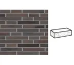 Кирпич клинкерный Muhr 33 A Schwarz-Braun рустик, 290х90х40 мм