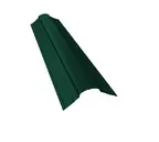 Планка конька фигурного 70x70 0,4 PE с пленкой RAL 6005 зеленый мох
