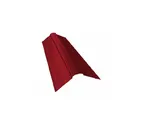 Планка ендовы верхней Grand Line фигурной 100x100 0,45 Полиэстер RAL 3003 рубиново-красный
