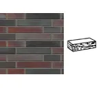 Кирпич клинкерный Muhr 25 Violettschwarz готик, 240х90х40 мм