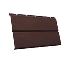 Металлический сайдинг Grand Line ЭкоБрус 3D 0.5 мм GreenCoat Pural BT. matt RR 887 шоколадно-коричневый (RAL 8017 шоколад)