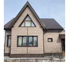 Виниловый сайдинг Docke Брус D6S LUX под дерево Орех 3600×300
