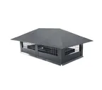 Дымник на трубу с сеткой 500х500мм 0,5 GreenCoat Pural BT, matt с пленкой RR 23 темно-серый (RAL 7024 мокрый асфальт)
