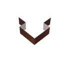 Угол внешний симметричный фибросайдинга Decover Velur RAL 8017 Шоколад 0.5
