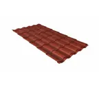 Металлочерепица Grand Line Kredo 0,45 Drap RAL 8004 Терракота
